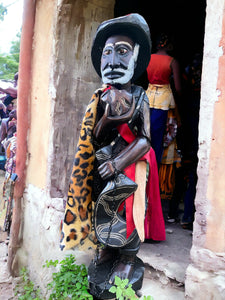 Congo Africano,Negro Cimarron  ,Tallado En Madera