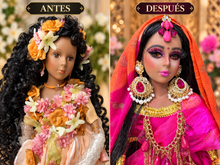 Load image into Gallery viewer, Hindu doll,Muñeca Hindu .Muñeca de Porcelana