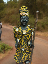 Load image into Gallery viewer, Congo Africano,Jefe Tribal,Oba ,Tallado En Madera