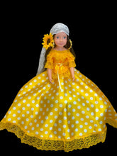 Load image into Gallery viewer, Vestido de lunares ,Para Muñeca,Gitana