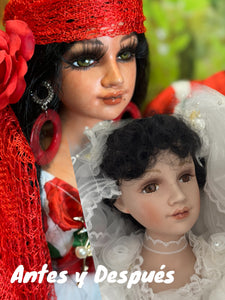 Gipsy Porcelain doll,Muñeca Gitana