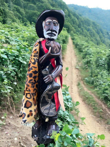 Congo Africano,Negro Cimarron  ,Tallado En Madera