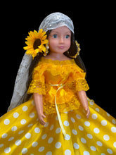 Load image into Gallery viewer, Vestido de lunares ,Para Muñeca,Gitana