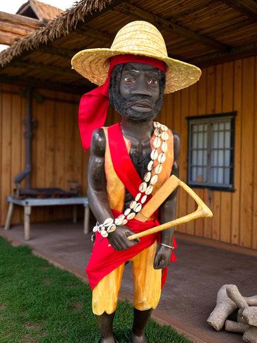 Congo Africano,Siete Rayos,Tallado En Madera