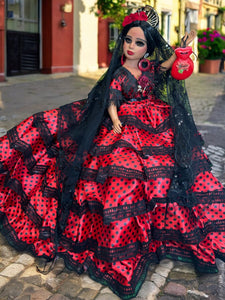 Gipsy ,doll,Gitana ,española ,Flamenco