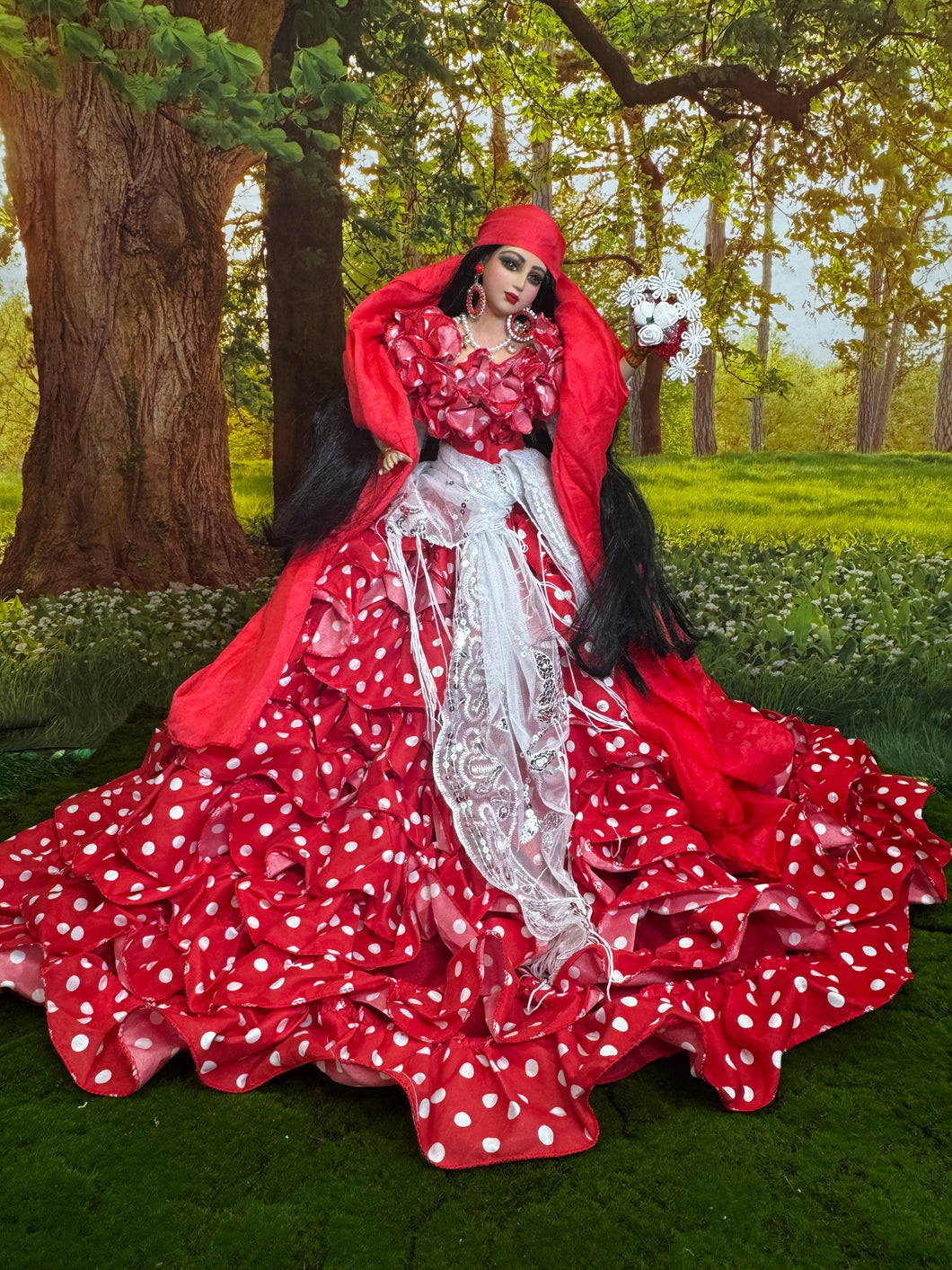 Gipsy  doll,Muñeca Gitana  ,Porcelain doll