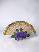 Load image into Gallery viewer, Abanico de Muñeca ,Dorado con Violeta (copia)