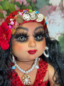 Gipsy doll,Gitana/Muñeca 18”