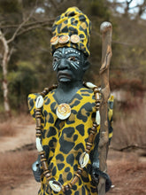 Load image into Gallery viewer, Congo Africano,Jefe Tribal,Oba ,Tallado En Madera