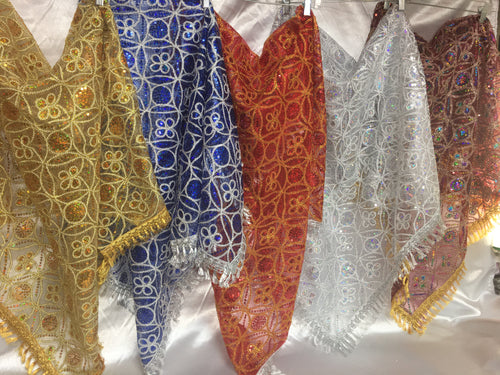 Set de pañuelos  de trono,Oshun,Yemaya,Oya,Obatala,Chango