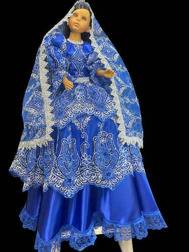 Vestido Exclusivo Para Muñeca. Yemaya